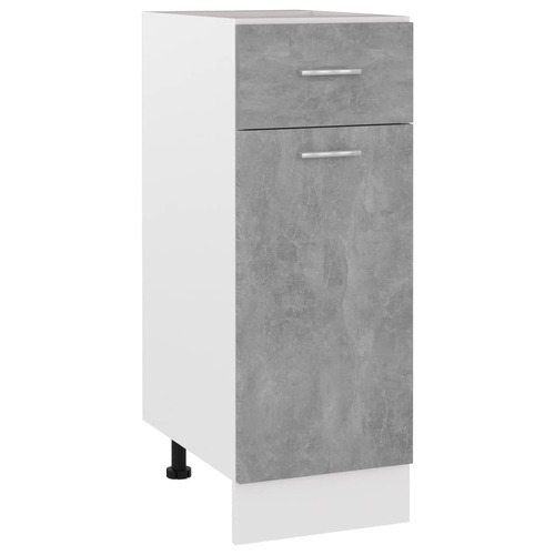 Drawer Bottom Cabinet Lyon Concrete Grey 30x46x81.5 cm Engineered Wood