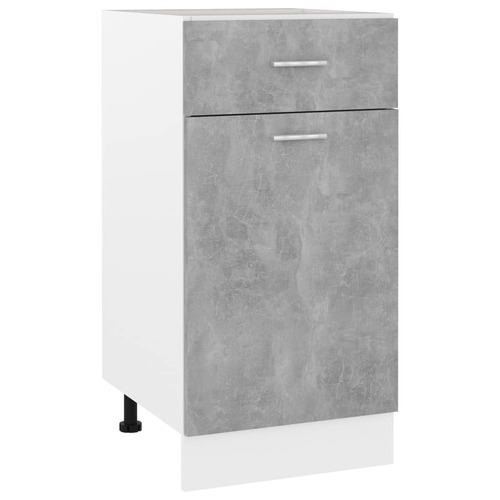 Drawer Bottom Cabinet Concrete Grey 40x46x81.5 cm Engineered Wood