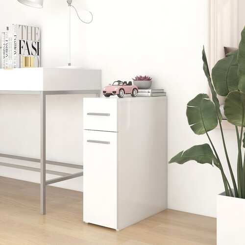 Apothecary Cabinet White 20x45.5x60 cm Chipboard
