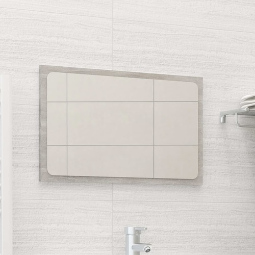 Bathroom Mirror Concrete Grey 60x1.5x37 cm Chipboard