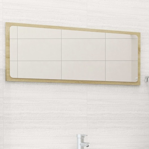 Bathroom Mirror Sonoma Oak 90x1.5x37 cm Engineered Wood