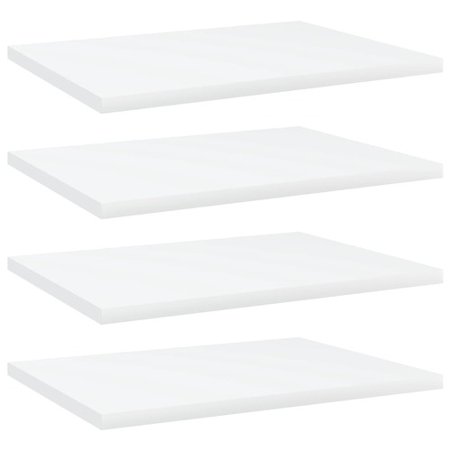 Bookshelf Boards 4 pcs White 40x30x1.5 cm Engineered Wood