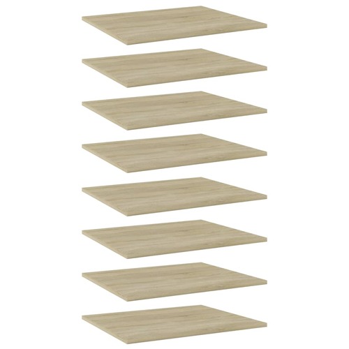Bookshelf Boards 8 pcs Sonoma Oak 60x50x1.5 cm Engineered Wood