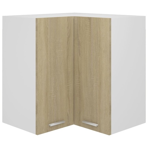 Hanging Corner Cabinet Lyon Sonoma Oak 57x57x60 cm Engineered Wood