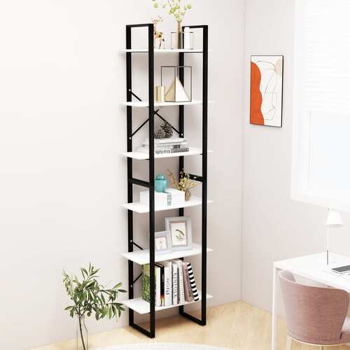 Storage Shelves 2 pcs White 60x30x210 cm Chipboard