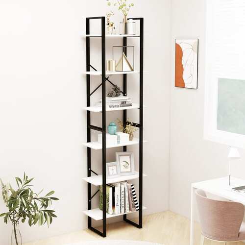 Storage Shelf White 60x30x210 cm Solid Pine Wood