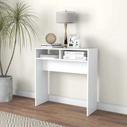 Console Table White 78x30x80 cm Engineered Wood