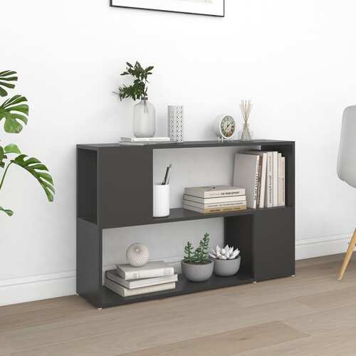 Book Cabinet Grey 100x24x63 cm Engineered Wood