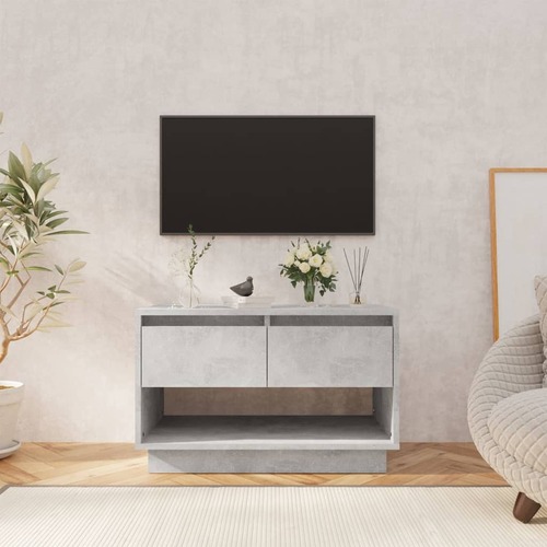 TV Cabinet Concrete Grey 70x41x44 cm Engineered Wood