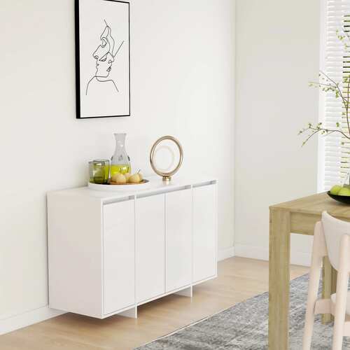 Sideboard White 120x41x75 cm Engineered Wood