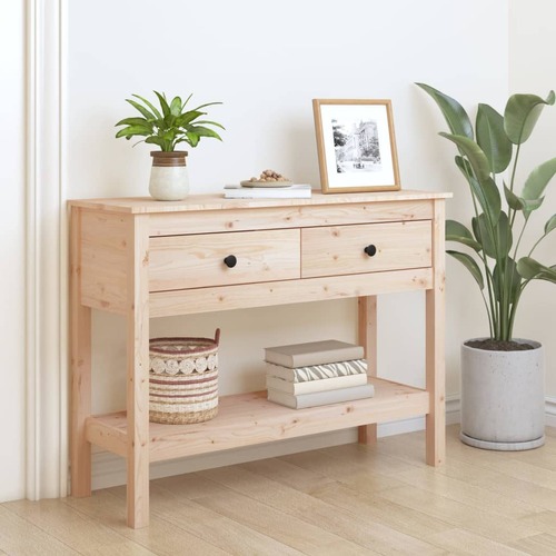 Console Table 100x35x75 cm Solid Wood Pine