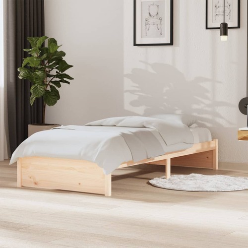 Bed Frame without Mattress Solid Wood 90x190 cm