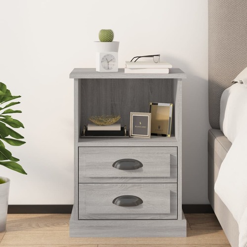 Bedside Cabinet Grey Sonoma 43x36x60 cm