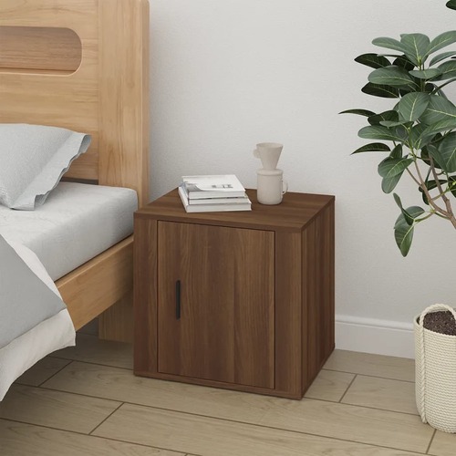 Bedside Cabinet Brown Oak 50x39x47 cm