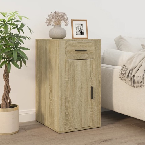 Desk Cabinet Sonoma Oak 40x49x75 cm Engineered Wood