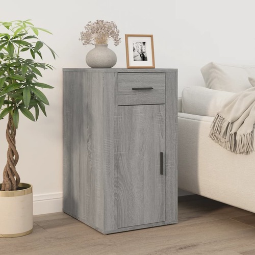 Desk Cabinet Grey Sonoma 40x49x75 cm Engineered Wood