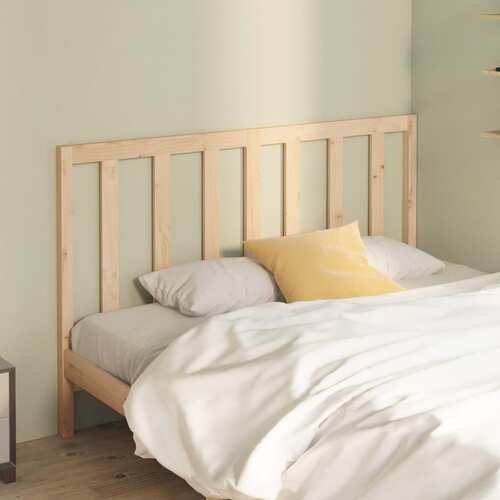 Bed Headboard 156x4x100 cm Solid Wood Pine