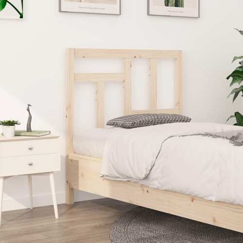 Bed Headboard 95.5x4x100 cm Solid Wood Pine