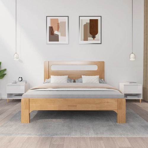 Bedside Tables 2 pcs High Gloss White 50x46x50 cm Engineered Wood