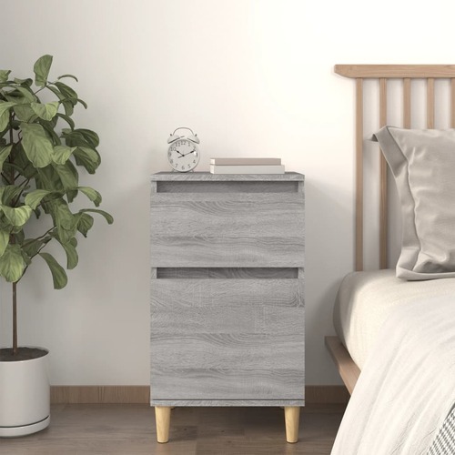 Bedside Cabinet Grey Sonoma 40x35x70 cm
