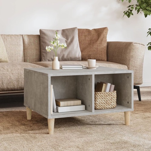 Coffee Table Concrete Grey 60x50x36.5 cm Engineered Wood