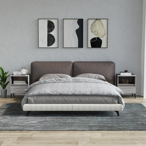 Bedside Cabinets 2 pcs Grey Sonoma 40x35x50 cm