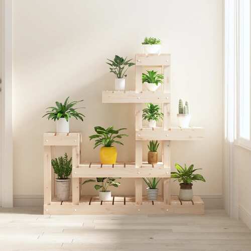 Plant Stand 92x25x97 cm Solid Wood Pine