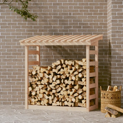Firewood Rack 108x64.5x110 cm Solid Wood Pine