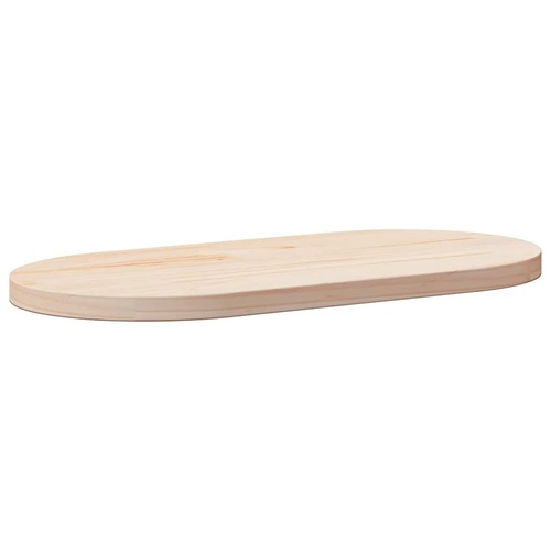 Table Top 70x35x2.5 cm Solid Wood Pine Oval