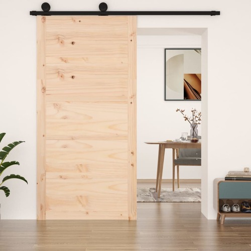Barn Door 100x1.8x204.5 cm Solid Wood Pine