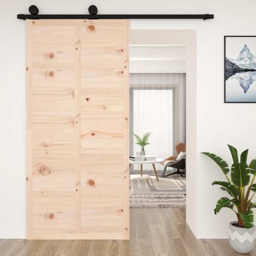 Barn Door 100x1.8x214 cm Solid Wood Pine