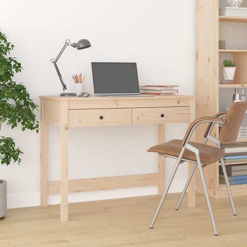 Desk with Drawers 100x50x78 cm Solid Wood Pine