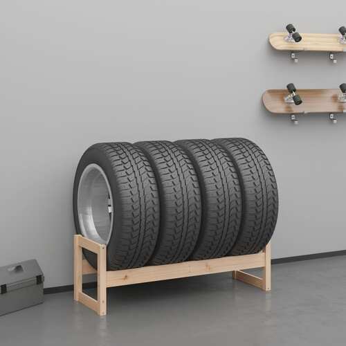 Tire Rack 120x40x40 cm Solid Wood Pine