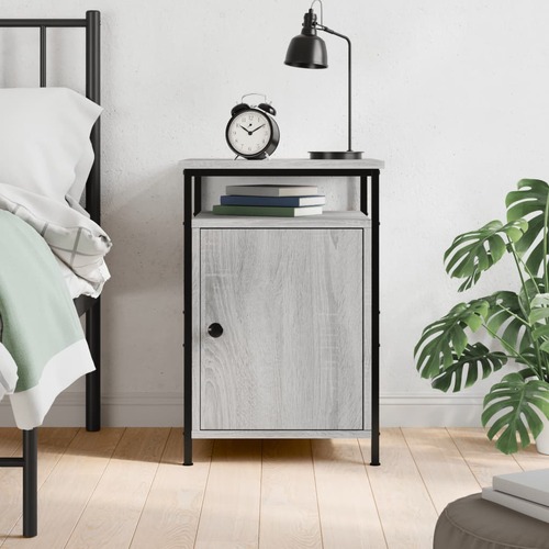 Bedside Cabinet Grey Sonoma 40x42x60 cm Engineered Wood