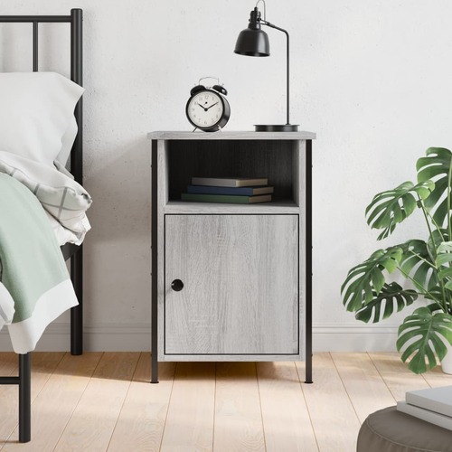 Bedside Cabinet Grey Sonoma 40x42x60 cm Engineered Wood