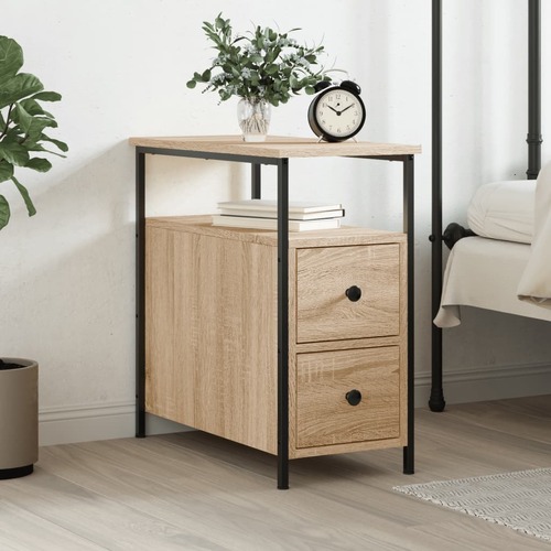 Bedside Cabinet Sonoma Oak 30x60x60 cm Engineered Wood