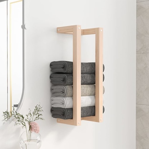 Towel Rack 23x18x60 cm Solid Wood Pine