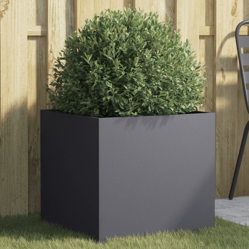 Planter Anthracite 49x47x46 cm Cold-rolled Steel