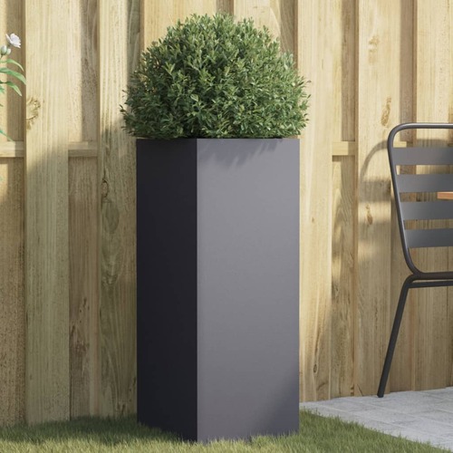 Planter Anthracite 32x27.5x75 cm Cold-rolled Steel