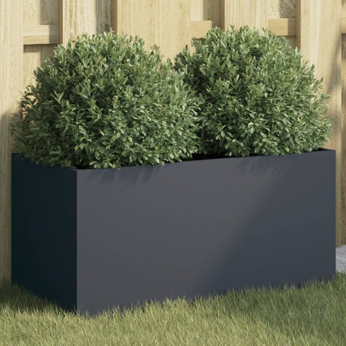 Planter Anthracite 62x30x29 cm Cold-rolled Steel