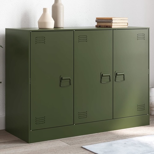 Sideboard Olive Green 99x39x73 cm Steel