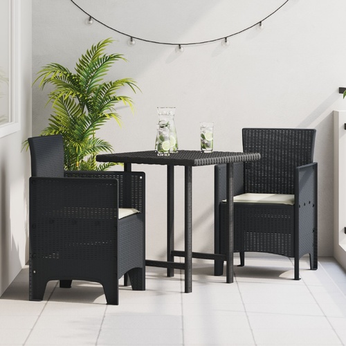 Garden Chair 2 pcs Anthracite 53 x 49 x 85 cm Polypropylene