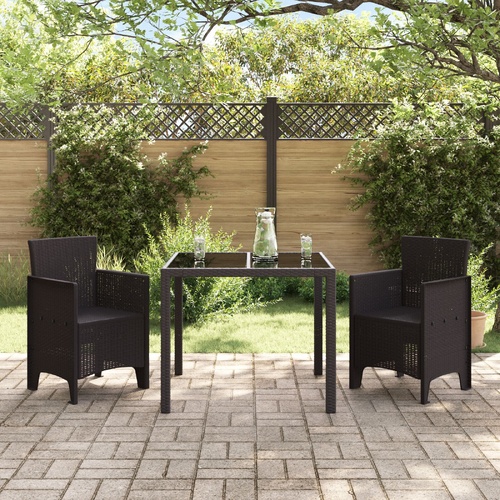 Garden Chair 2 pcs Brown 53 x 49 x 85 cm Polypropylene