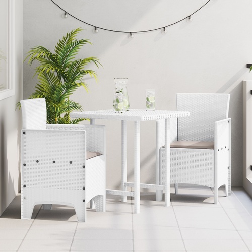 Garden Chair 2 pcs White 53 x 49 x 85 cm Polypropylene