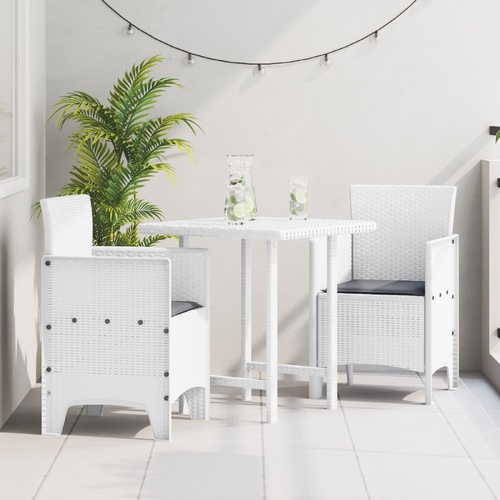 Garden Chair 2 pcs White 53 x 49 x 85 cm Polypropylene