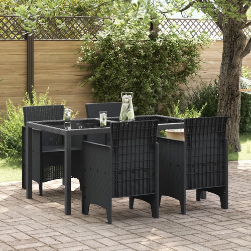 Garden Chairs 4 pcs Anthracite Poly Rattan