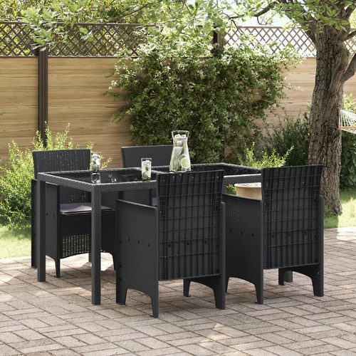 Garden Chairs with Cushions 4 pcs Anthracite 53 x 49 x 85 cm