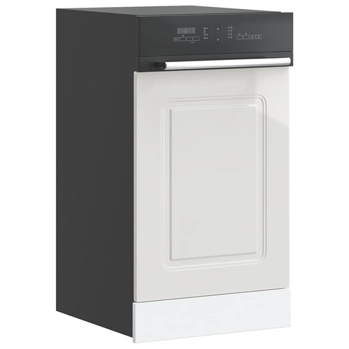 Dishwasher Panel "Kalmar" High Gloss White 45x1,5x67 cm Engineered Wood