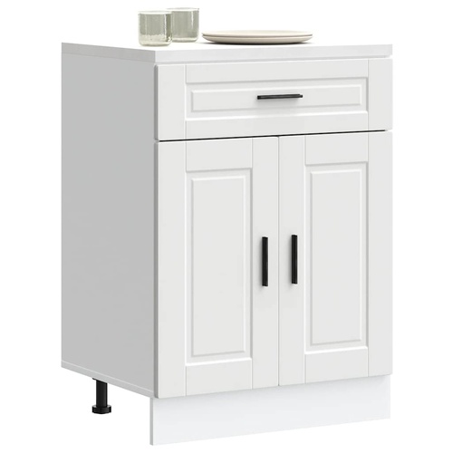 Kitchen Base Cabinet Porto White Engineered Wood