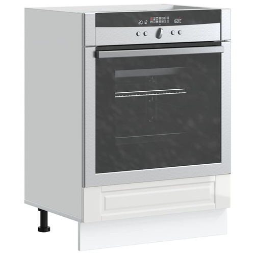 Oven Cabinet "Porto" High Gloss White Engineered Wood